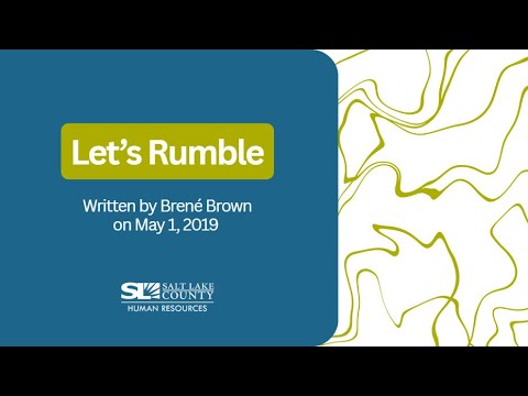Let's Rumble - Brené Brown - May 1, 2019 - YouTube