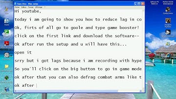 How to reduce lag in combat arms