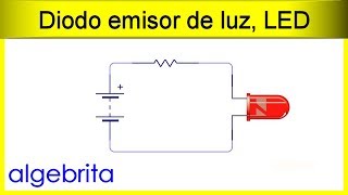 activación Rectángulo Grabar Circuito eléctrico básico para un diodo emisor de luz LED Electricidad 412  - YouTube