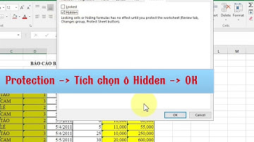 Cách ẩn công thức nhưng vẫn tính toán được trong Excel