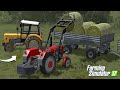 SIANOKOSY NA DOLNYM ŚLĄSKU  | ZAŁADUNEK BALOTÓW NA PRZYCZEPE TUREM | OD ZERA DO MILIONERA #53 | FS17