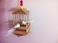 Popsicle stick bird house.Easy fun craft specially for kids. Popsicle stick bird house.Easy fun craft specially for kids.