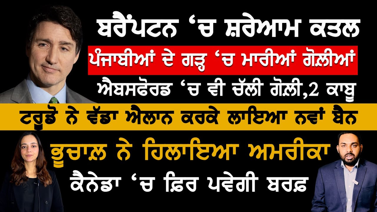 Brampton \'ਚ ਹੋਈ ਵਾਰਦਾਤ ਦੀ Video Viral, Canada Punjabi News