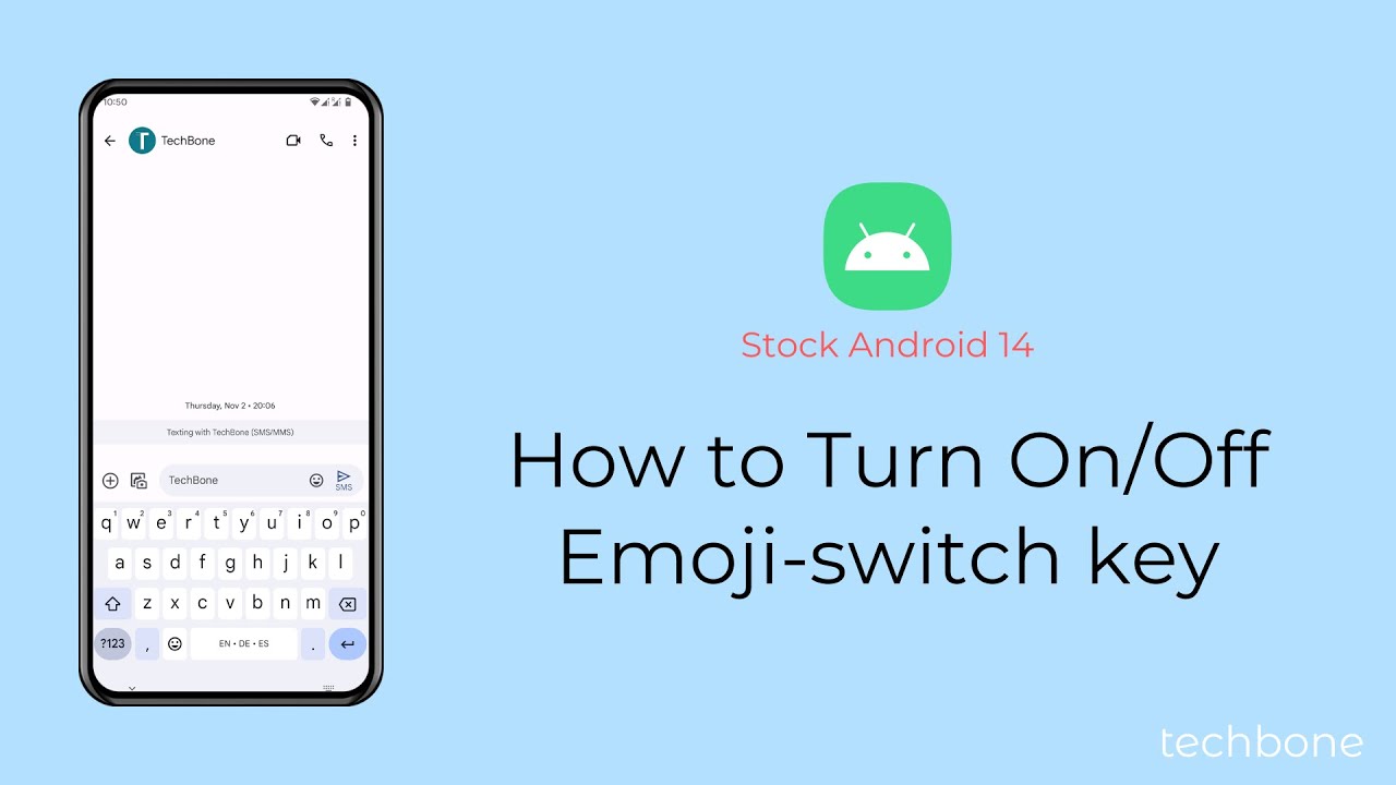 How to Turn On/Off Emojiswitch key [Android 14] YouTube