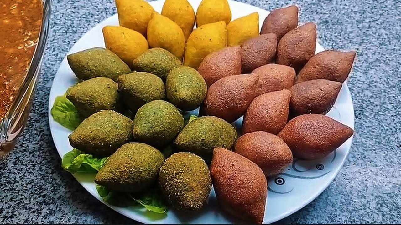 كبة مقلية ملونة