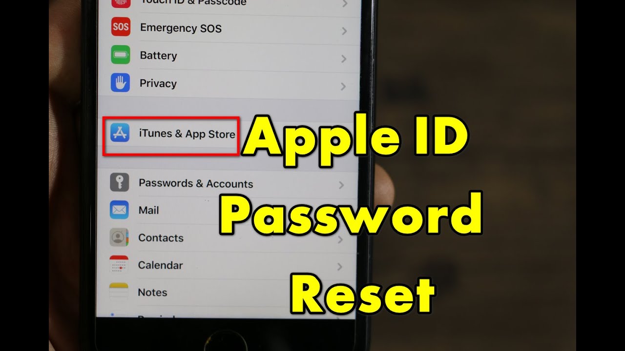 How to Reset \ Change Apple ID App Store Password IPHONE