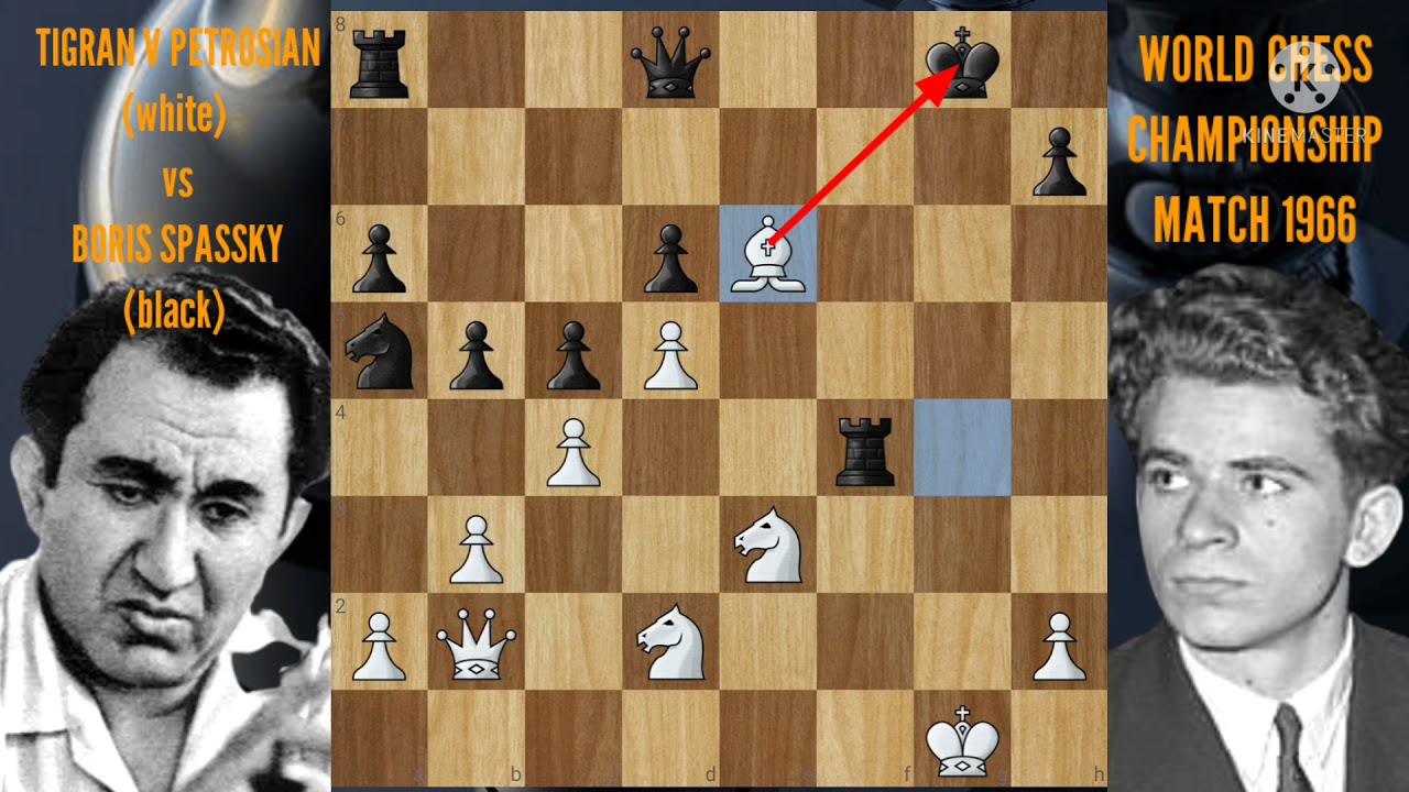 Tigran Petrosian's Immortal Chess Game vs Spassky - Hijacking diagonals!  Queen Sac! - Brilliancy! 