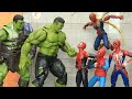 Spider-Man Vs Hulk Avengers Superhero Best Scene Figure Stopmotion