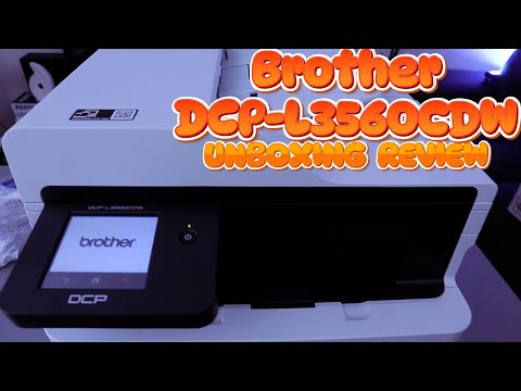 Brother DCP-L3560CDW Colour Laser All-in-One Printer Unboxing Review