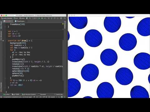 Not an Optical Illusion: Rotating Spheres with Processing