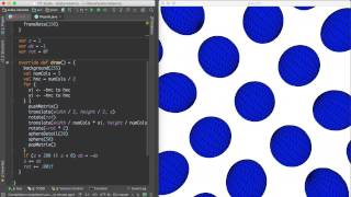 Not an Optical Illusion: Rotating Spheres with Processing Content