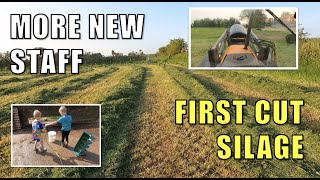 First cut silage and new staff in the yard