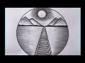 Beautiful Pencil Art | Easy Scenery Drawing for Beginners