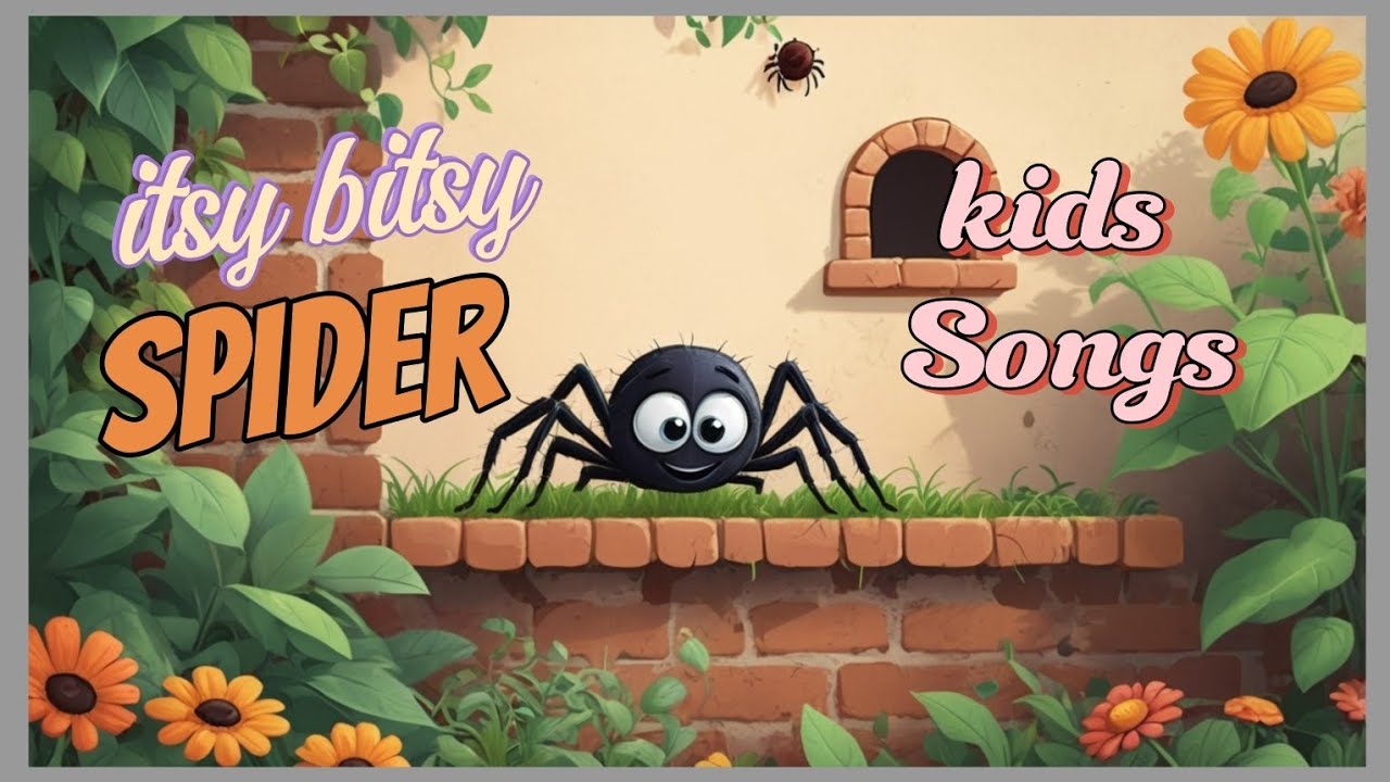 Itsy bitsy spider spider poem kids songs chuchutv youtube