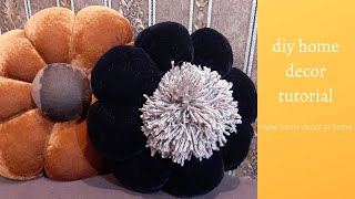 How to Make Beautiful Flower Cushion during lock down & quarantine at home | DIY Cushion|Home Decor|