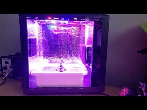PC Grow Box - LEDs, Carbon Filters, Embedded Timer - YouTube
