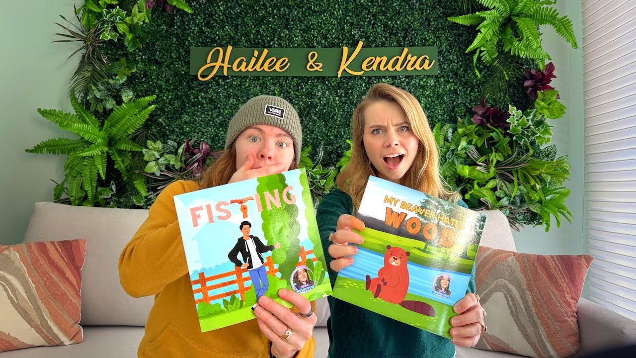 Reading ADULT HUMOR Books! - *My Beaver Hates Wood + Fisting* - Hailee And Kendra