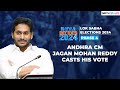 Andhra cm jagan mohan reddy casts his vote  ndtv profit