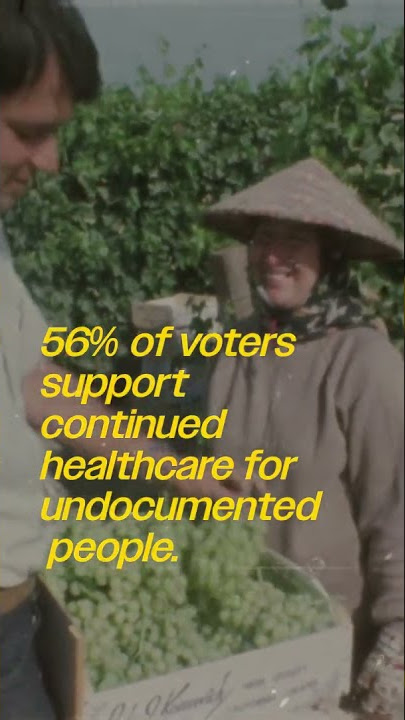 A majority of CA voters support continued healthcare for undocumented people!