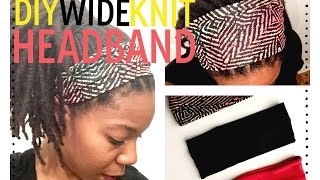 DIY Wide Knit Headband