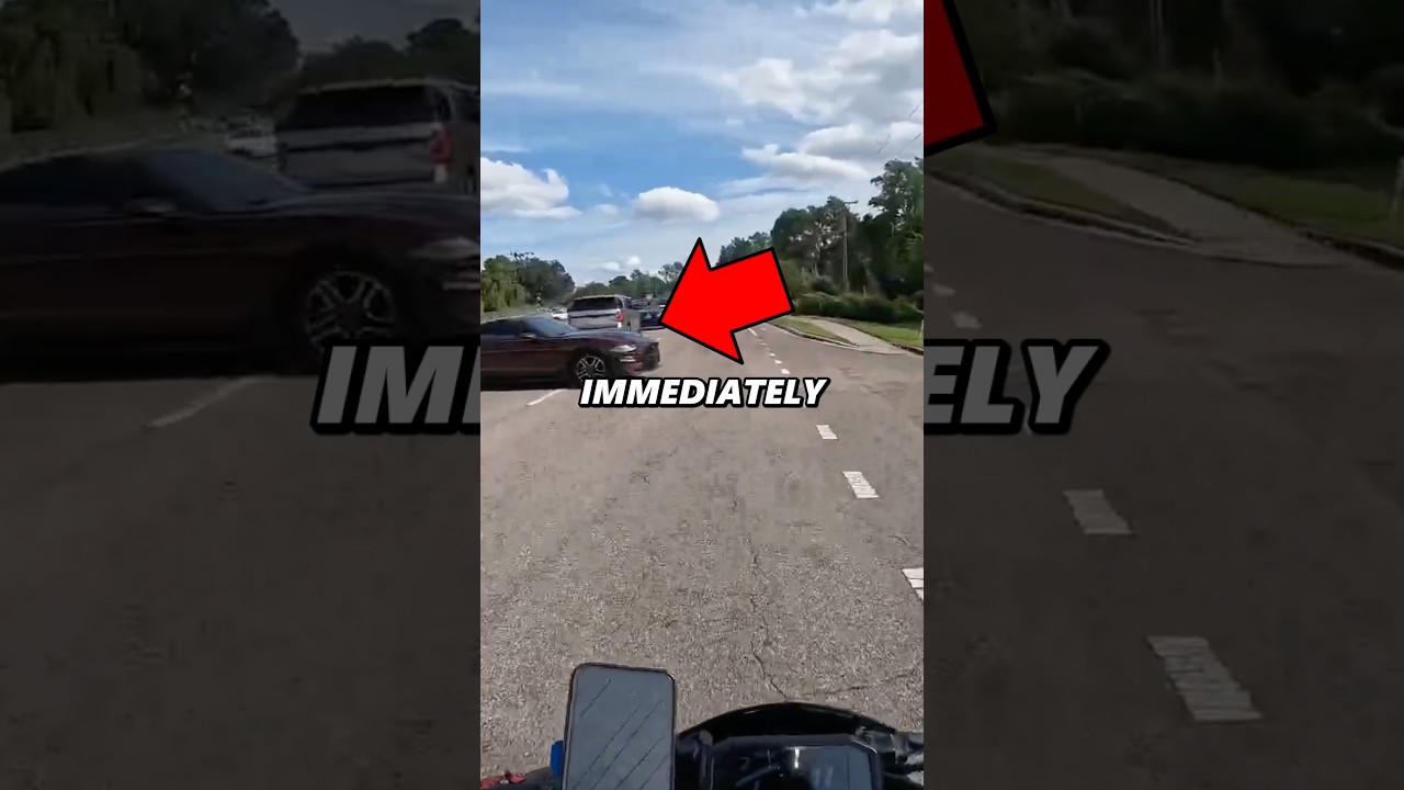 Driver Causes Crash… Then Blames the Biker