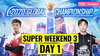 [VIET] PMGC 2020 League SW3D1 | Qualcomm | PUBG MOBILE Global Championship | Super Weekend 3 Day 1