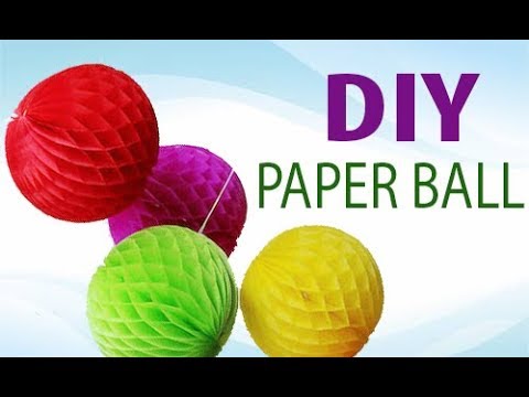 Как сделать бумажный шар своими руками