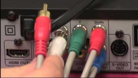 [English] DVD Player via Component Cables