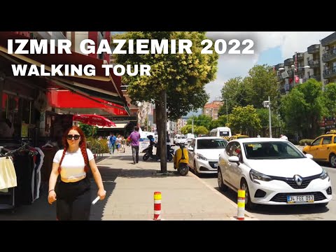 Izmir Gaziemir Walking Tour | Gaziemir Yürüyüş Turu | Turkey Travel 2022 | 4K UHD 60fps