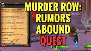 Murder Row: Rumors Abound Quest (WoW Midnight)