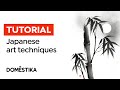 Introduction to sumie painting 5 basic ink techniques  tutorial by koshu  domestika english