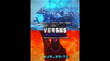 GODZILLA (MINUS ONE) VS SHIN GODZILLA | #edit #godzilla #toho #wisedit #monster