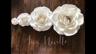 Diy Paper Flower Step By Step /Diy Room Decor Wall