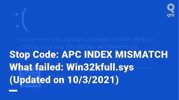 Fixed "APC INDEX MISMATCH" on Windows 10 (updated on 11/3/2021)