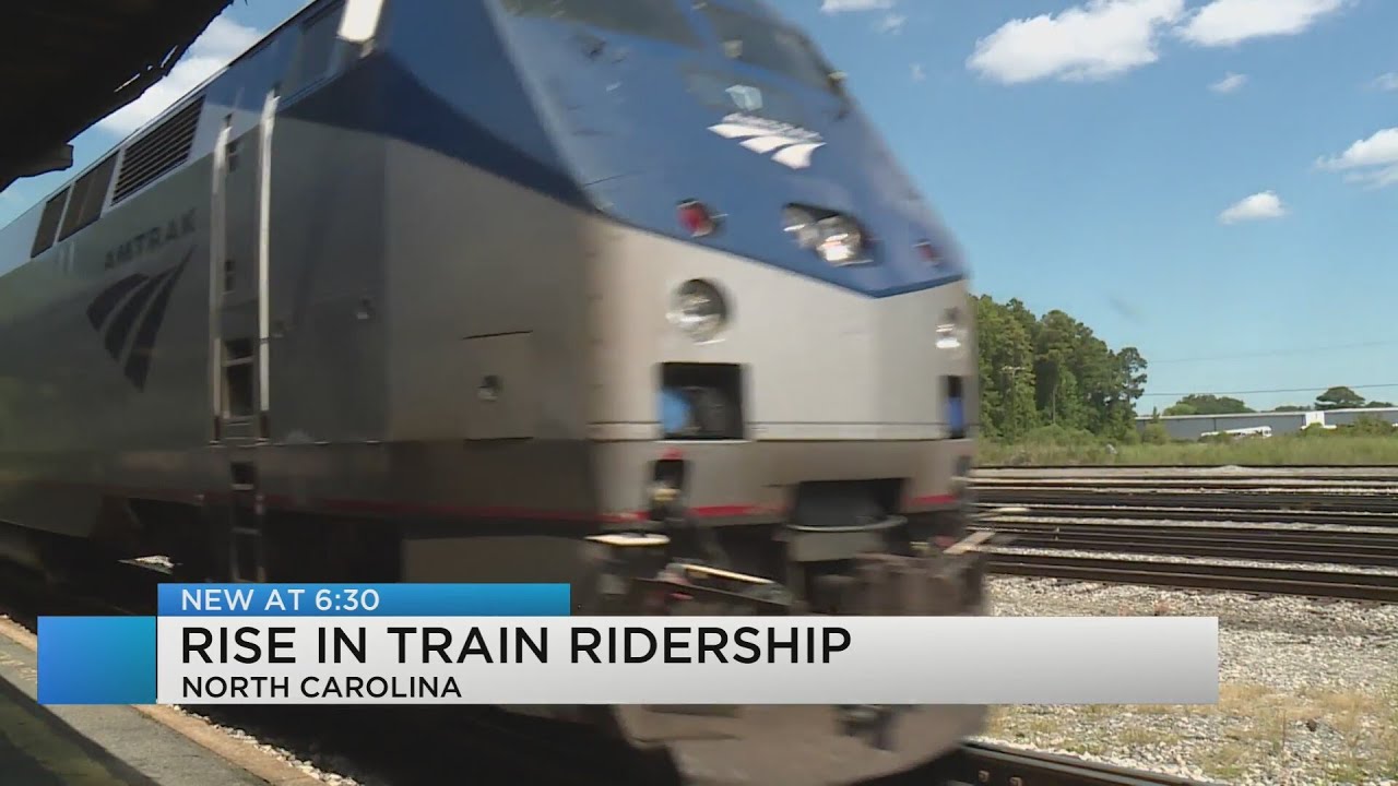 Amtrak ridership on increase in N.C. - YouTube
