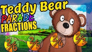 Teddy Bears Teaching Simple Fractions Educational Math Video For Kids