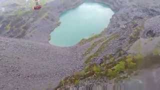 Mike & Dawn jumping off a mountain @ Zip World HD Fastest & largest Zip line in Europe.