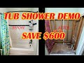 Save up to $600 on your Tub Shower remodel by removing it yourself.