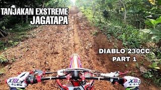 TANJAKAN JAGATAPA KBB | PART 1 | DIABLO 230CC | FAJAR MOTOVLOG