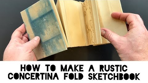 How to Make a Simple Rustic Concertina Sketchbook | Easy DIY Bookbinding for Beginners