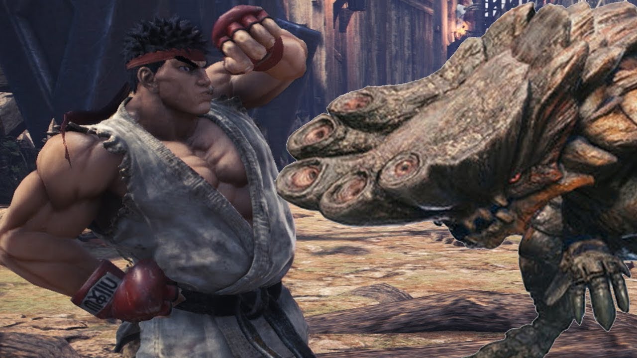 Monster Hunter World Street Fighter V Ryu Event Quests YouTube