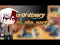 unOrdinary reacts to mha/bnha part 1/? {•mistakes•}