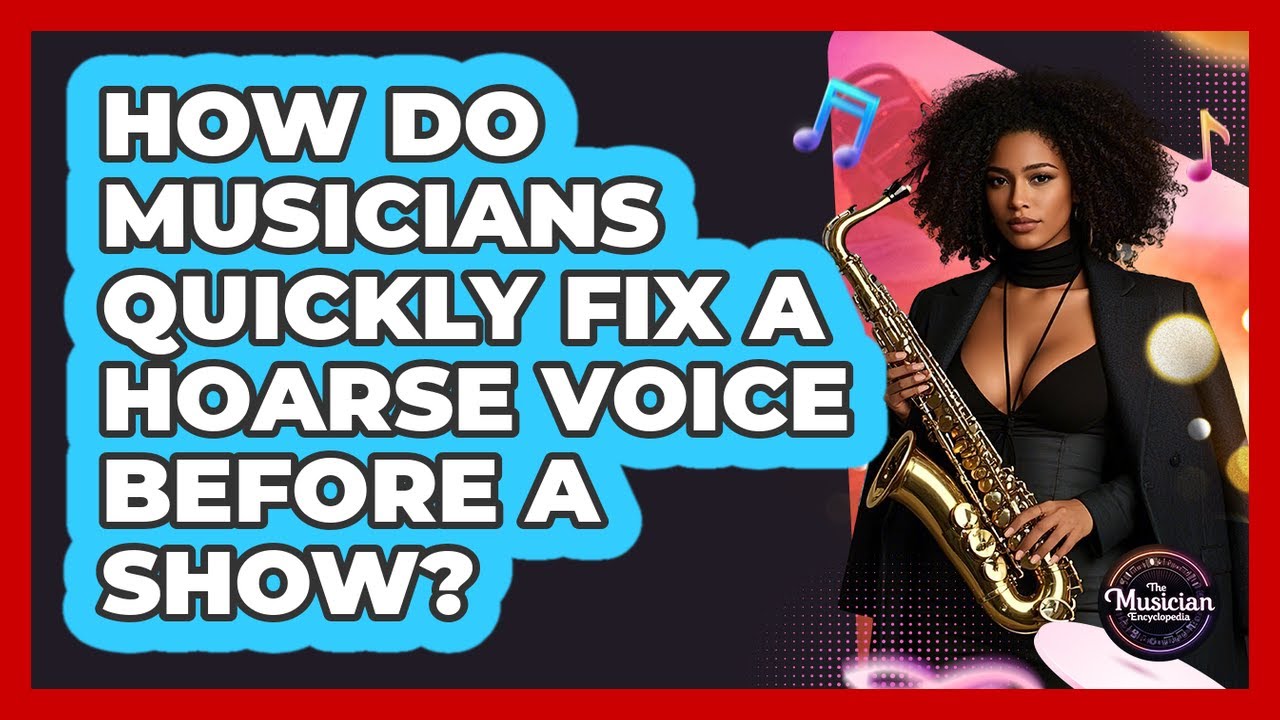 How Do Musicians Quickly Fix A Hoarse Voice Before A Show? - The Musician Encyclopedia