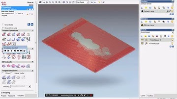 ARTCAM PRO Reliefs on Basic curved surface Add Toolpath 1/2