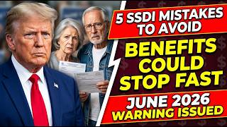 5 Things SSDI Recipients Should NEVER Do — Or Lose Their Benefits in  june 2026!