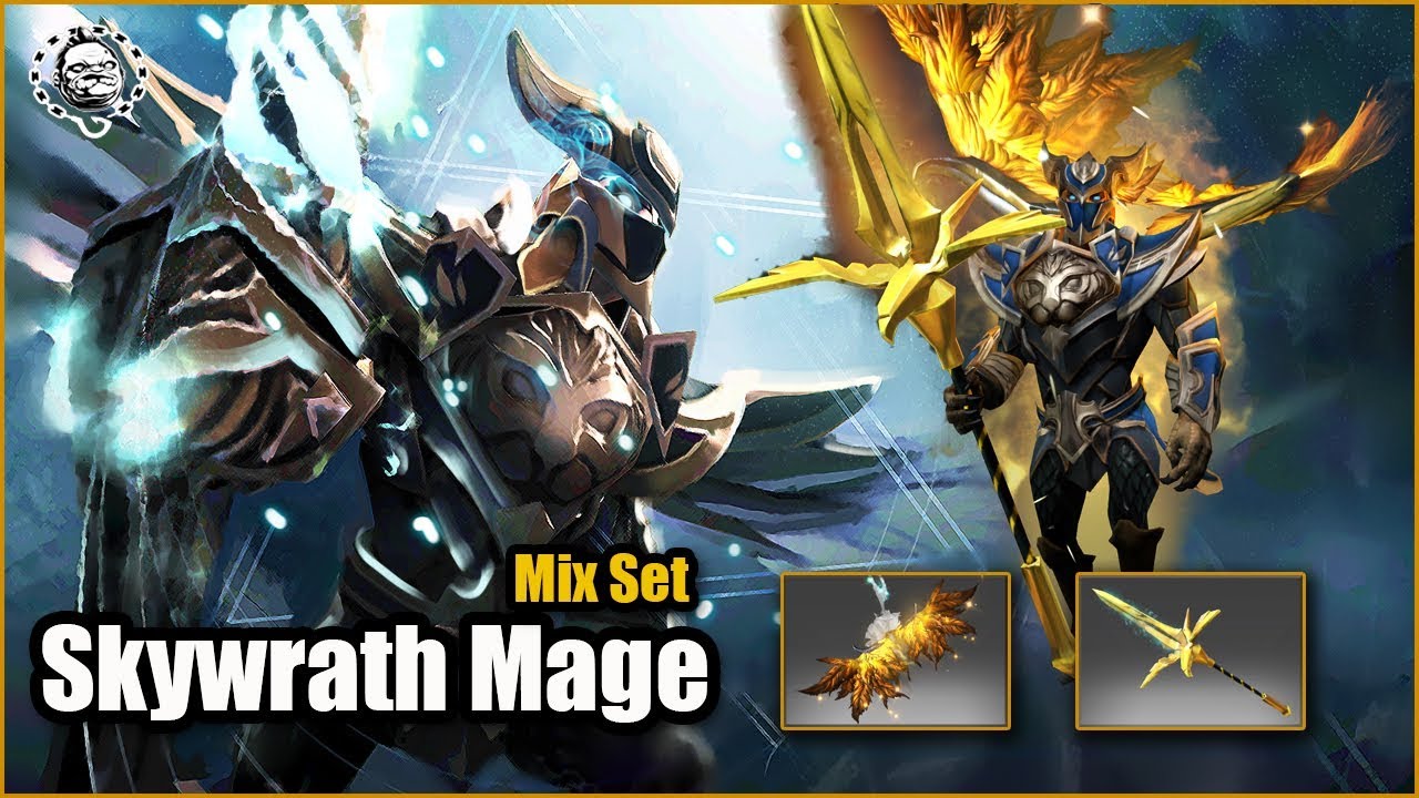 Skywrath Mage Best Mix Set Bastion Of The Lionsguard + Golden  Empyrean/Wings Manticore - Youtube
