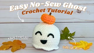 Easy No-Sew Crochet Ghost - Cute Amigurumi Tutorial / No Sewing Required