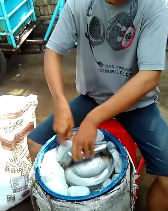 Proses pembuatan Es dung dung