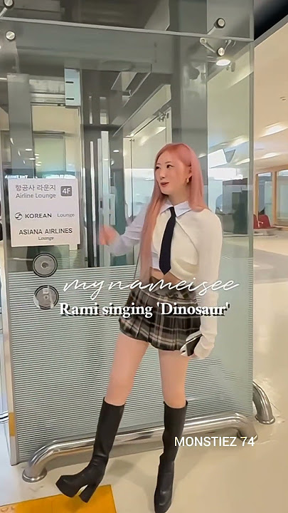 Rami singing 'Dinosaur'....#babymonster#babymonsterrami#rami#shinharam#shorts#vocals#short....