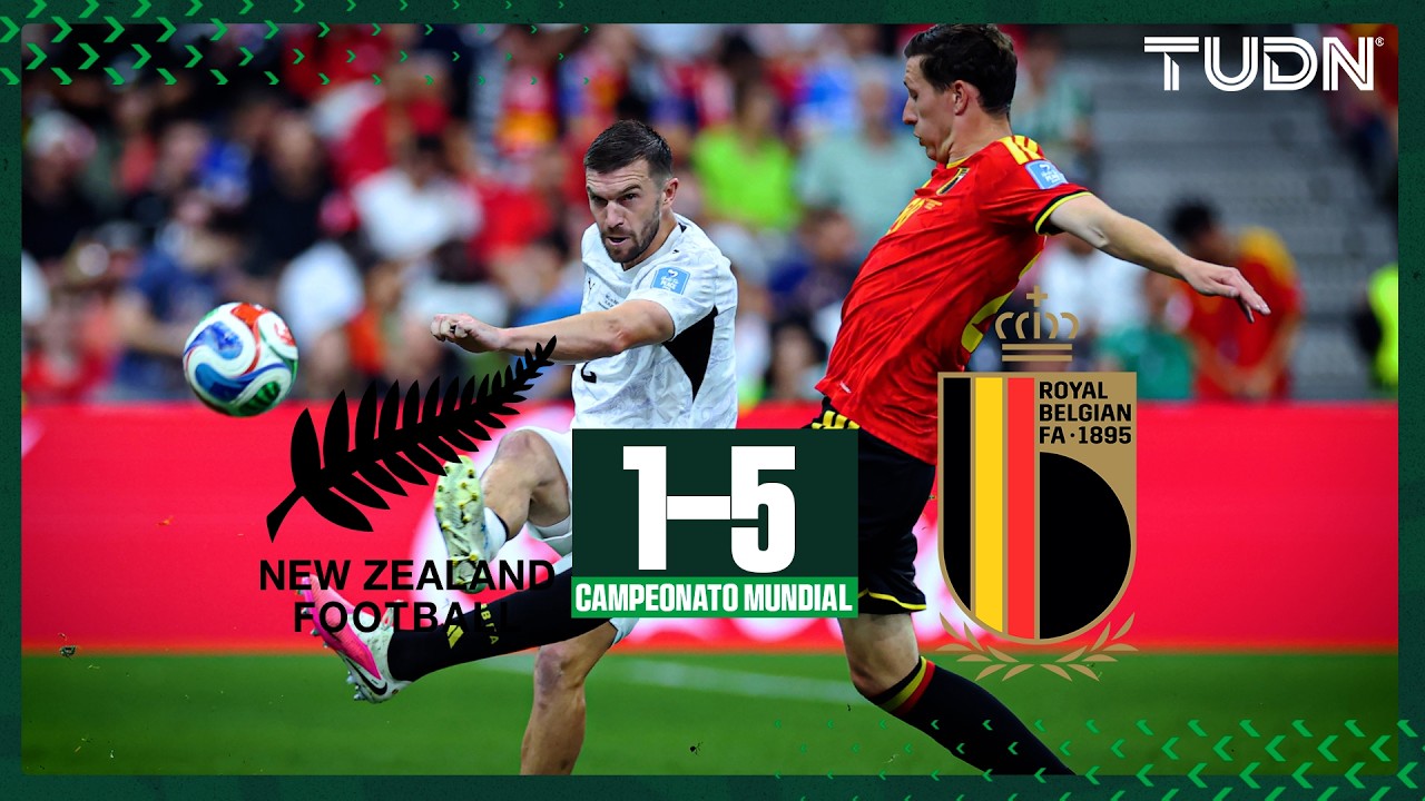 ¡Festival belga! Bélgica aplasta a Nueva Zelanda con cinco goles ⚽💥| TUDN